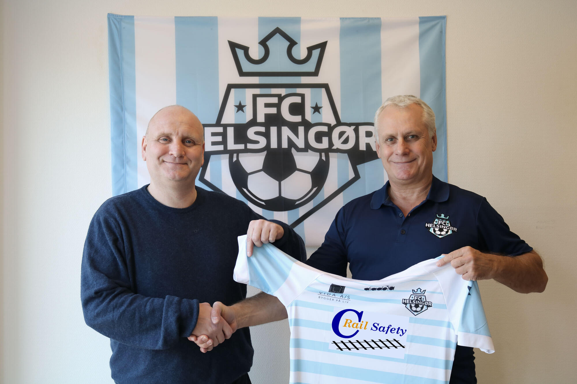 FC Helsingør, C Rail Safety launch jersey partnership