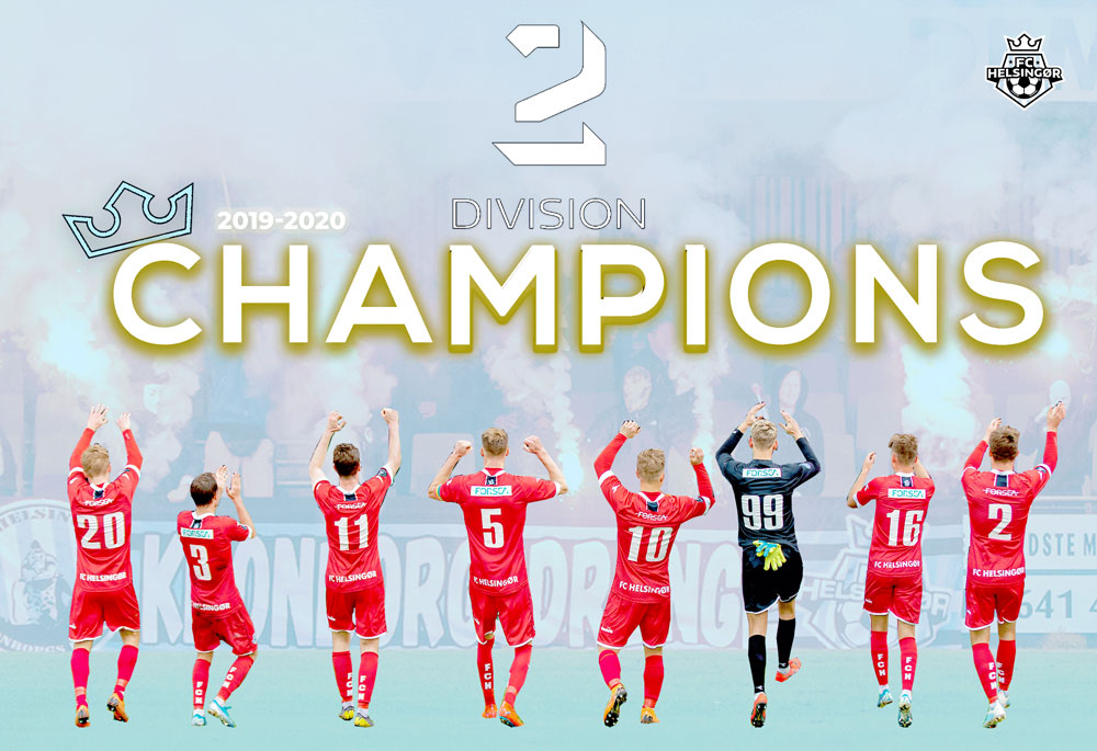 CHAMPIONS | FC Helsingør goes up with the 2. Division crown