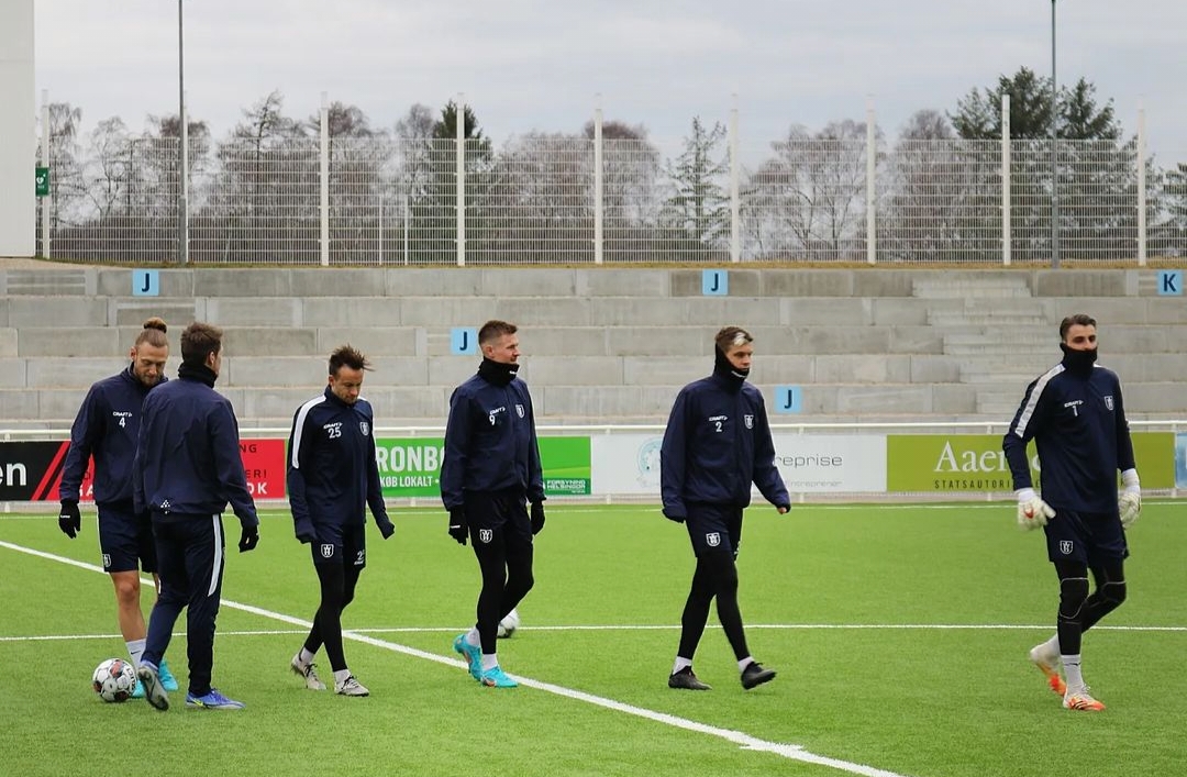 Forberedelse til morgendagens træningskamp mod FC Roskilde