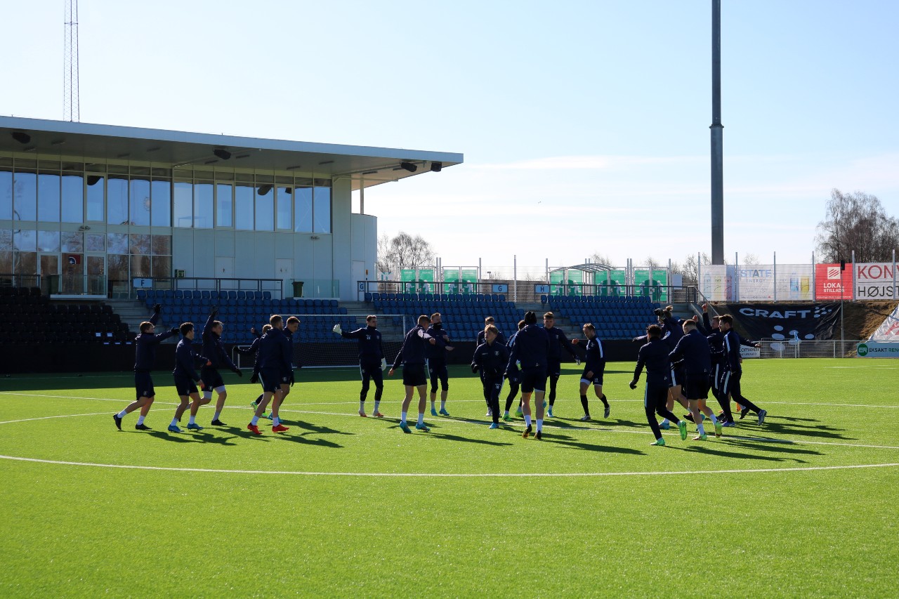 Sidste træning inden starten på oprykningsspillet indledes mod AC Horsens