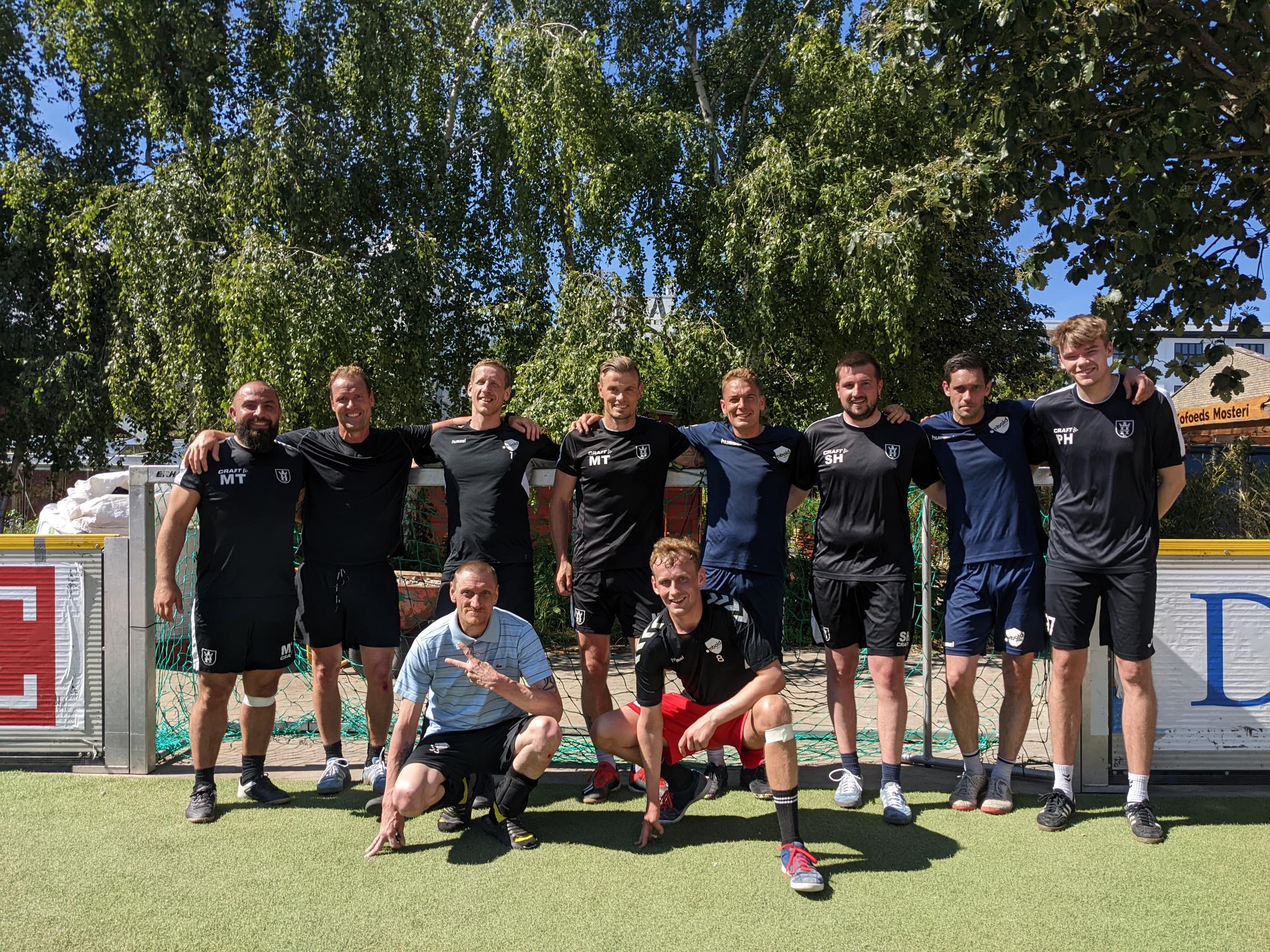 FC Helsingørs trænerteam deltog i en fodboldkamp mod Hjemløselandsholdet