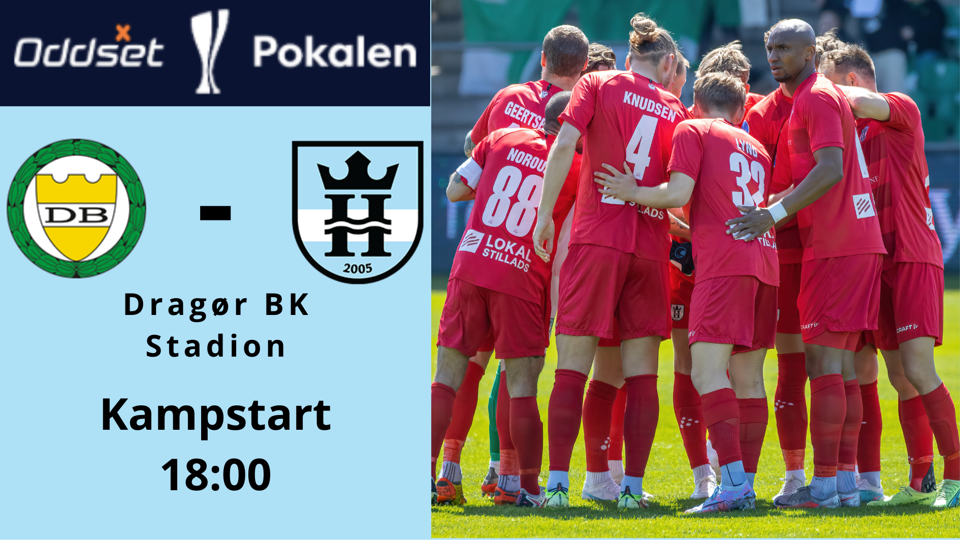 Pokalkamp: Dragør BK – FC Helsingør