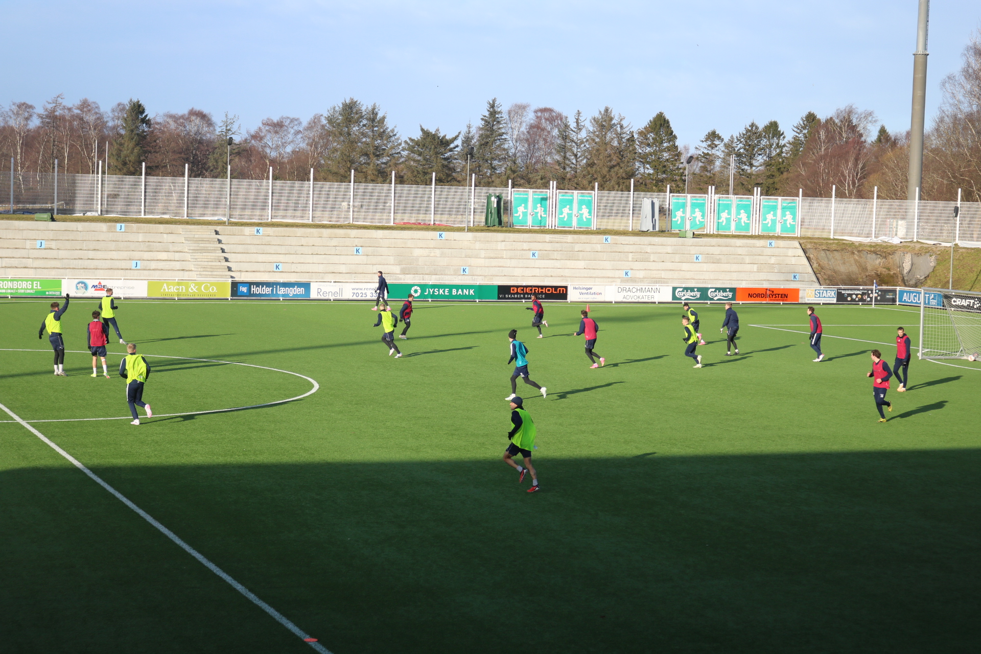 Intern træningskamp på Helsingør Stadion