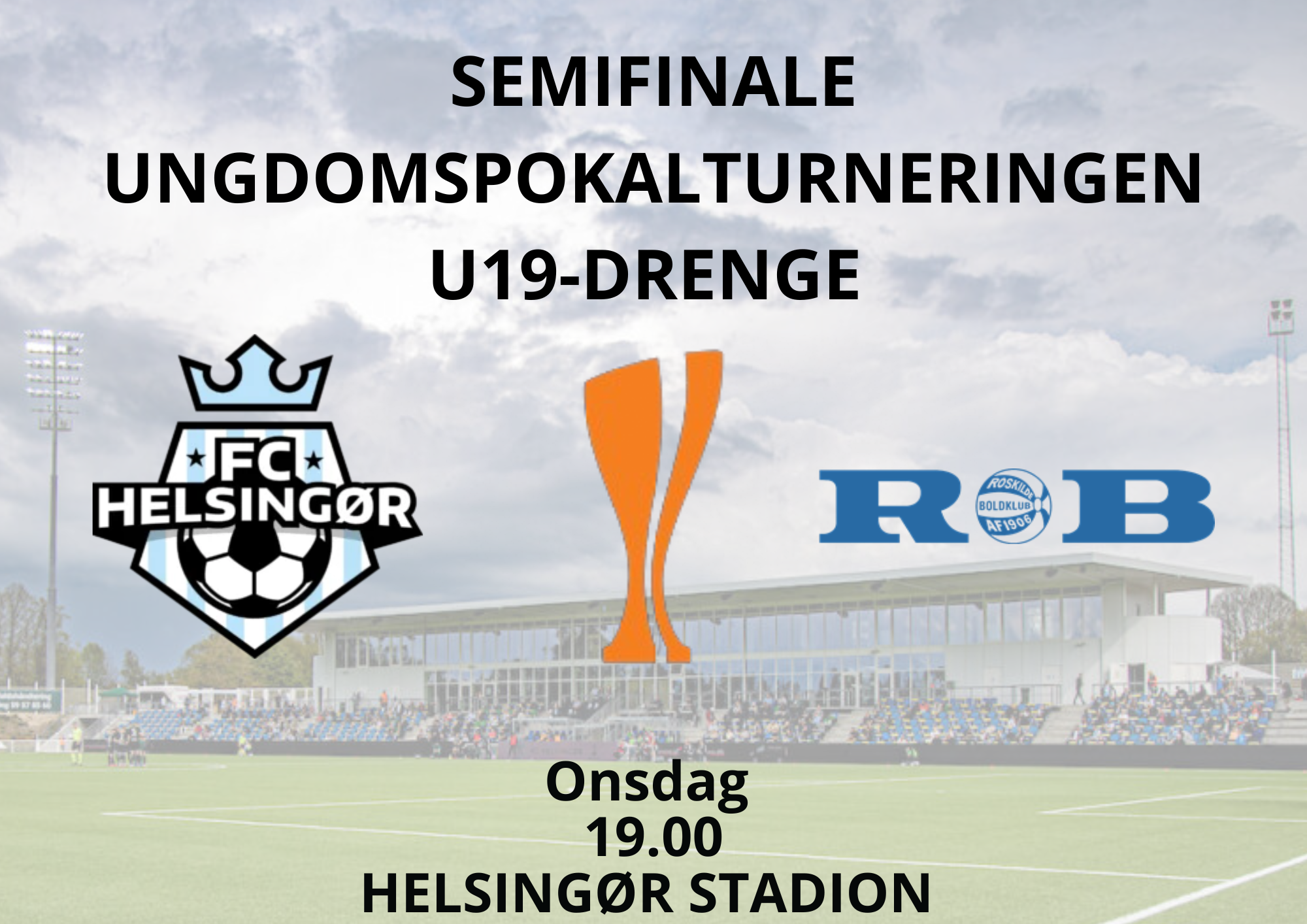 Pokalsemifinale på Helsingør Stadion